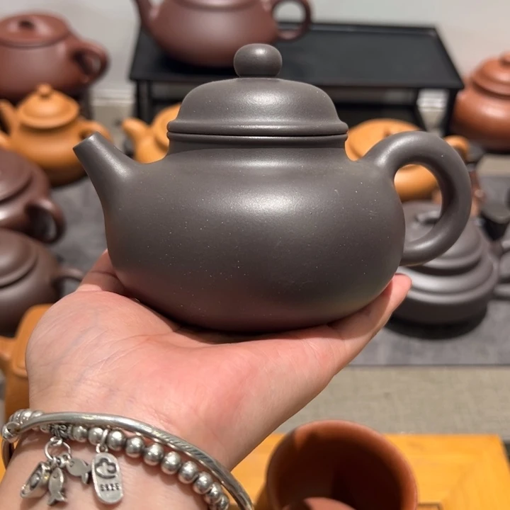 S***g茶壶紫砂宜兴紫砂壶天青容天