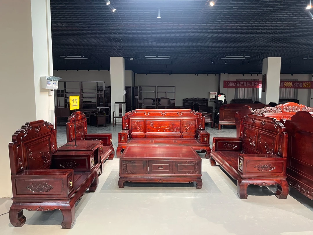 荷韵款实木沙发123五件套+小方几+2米2电视柜专属链接