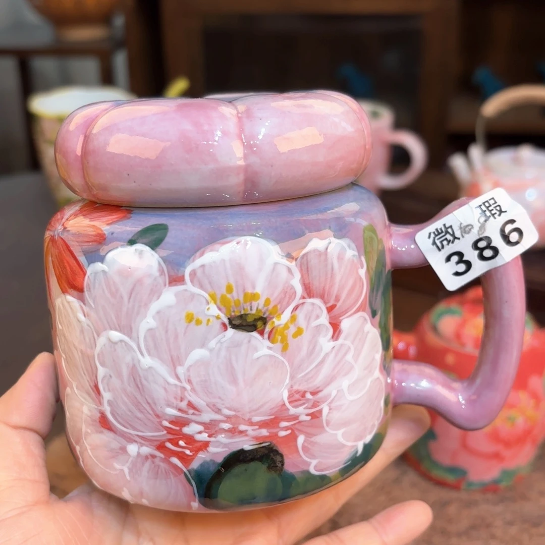 景德镇手绘高温釉下彩陶瓷茶具