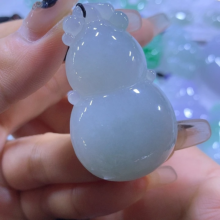 颈饰未镶嵌翡翠天然翡翠A货吊坠