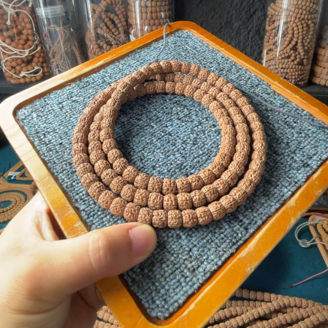 金刚菩提手串藏式盘龙纹魔丸120颗