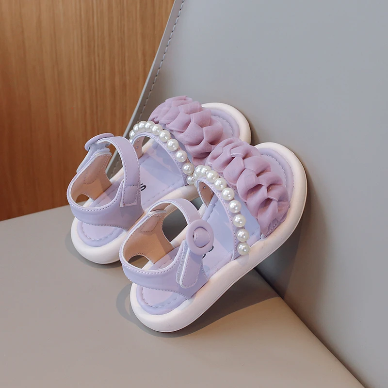 女童凉鞋夏款2025新款儿童软底公主鞋中大童女孩时尚洋气沙滩凉拖