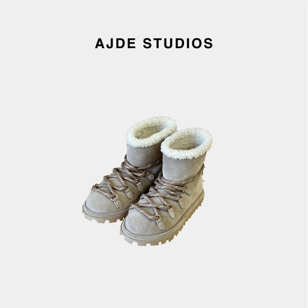 AJDE｜绑带羊羔雪地靴QS