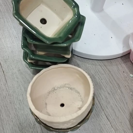 微瑕陶瓷花盆满12包邮