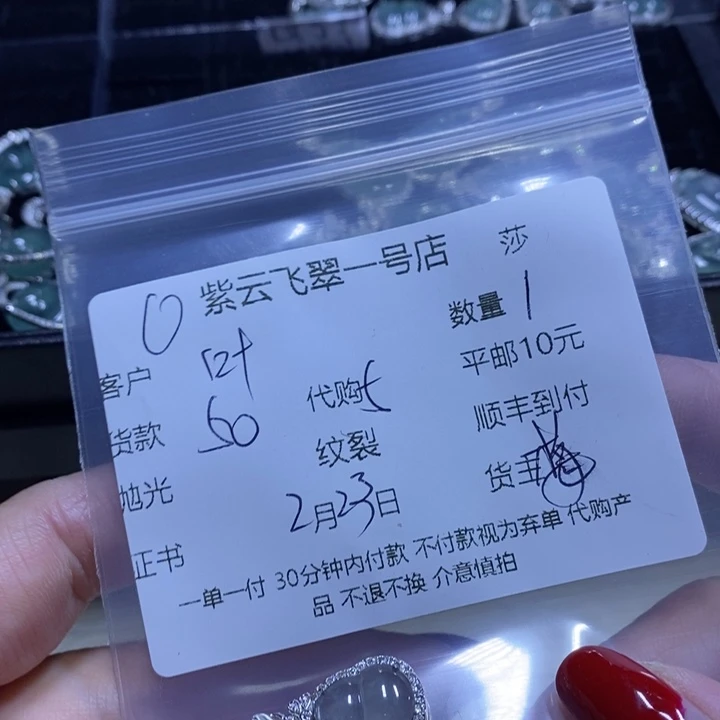 翡翠颈饰银S925镶嵌叶****8天然肺部