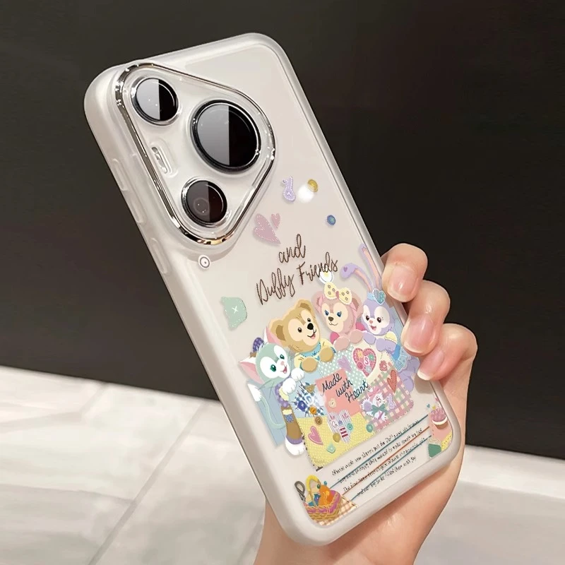 卡通适用华为pura80pro+手机壳p70ultra防摔全包mate60高级透明壳