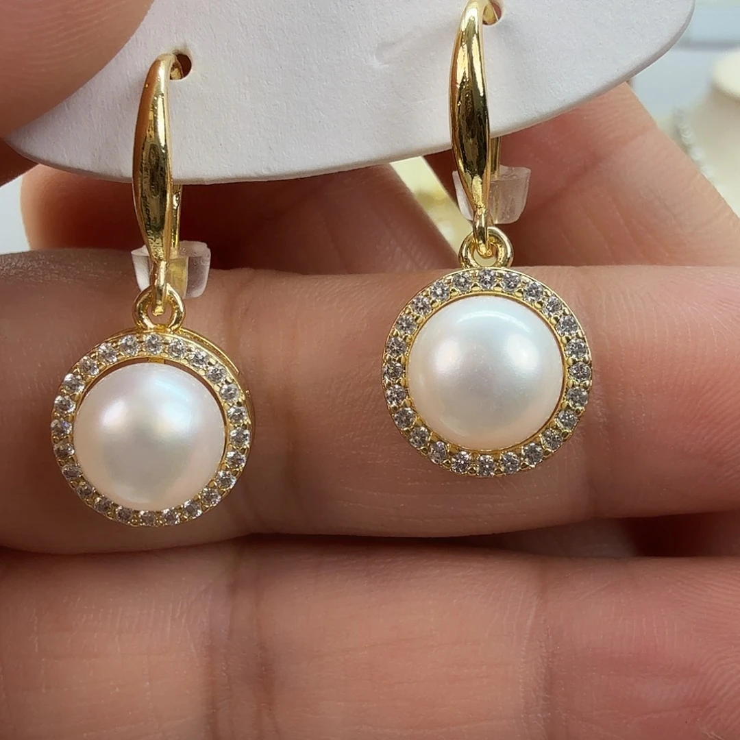 淡水珍珠未镶嵌耳饰