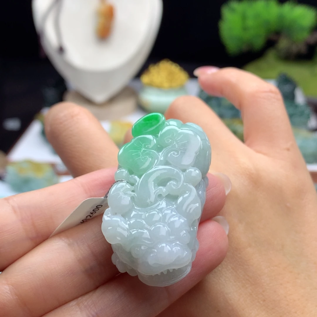 翡翠未镶嵌颈饰A7