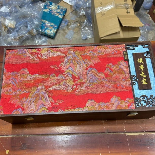 德化羊脂瓷水墨江山功夫茶具套装陶瓷盖碗茶杯（不带图中礼盒）
