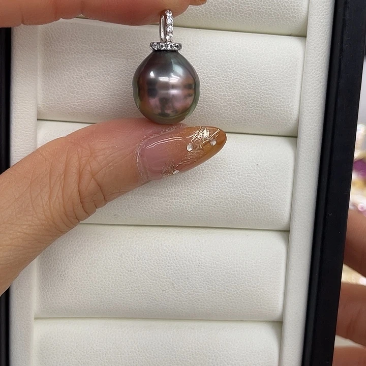 海水珍珠吊坠(不含链)银S925镶嵌