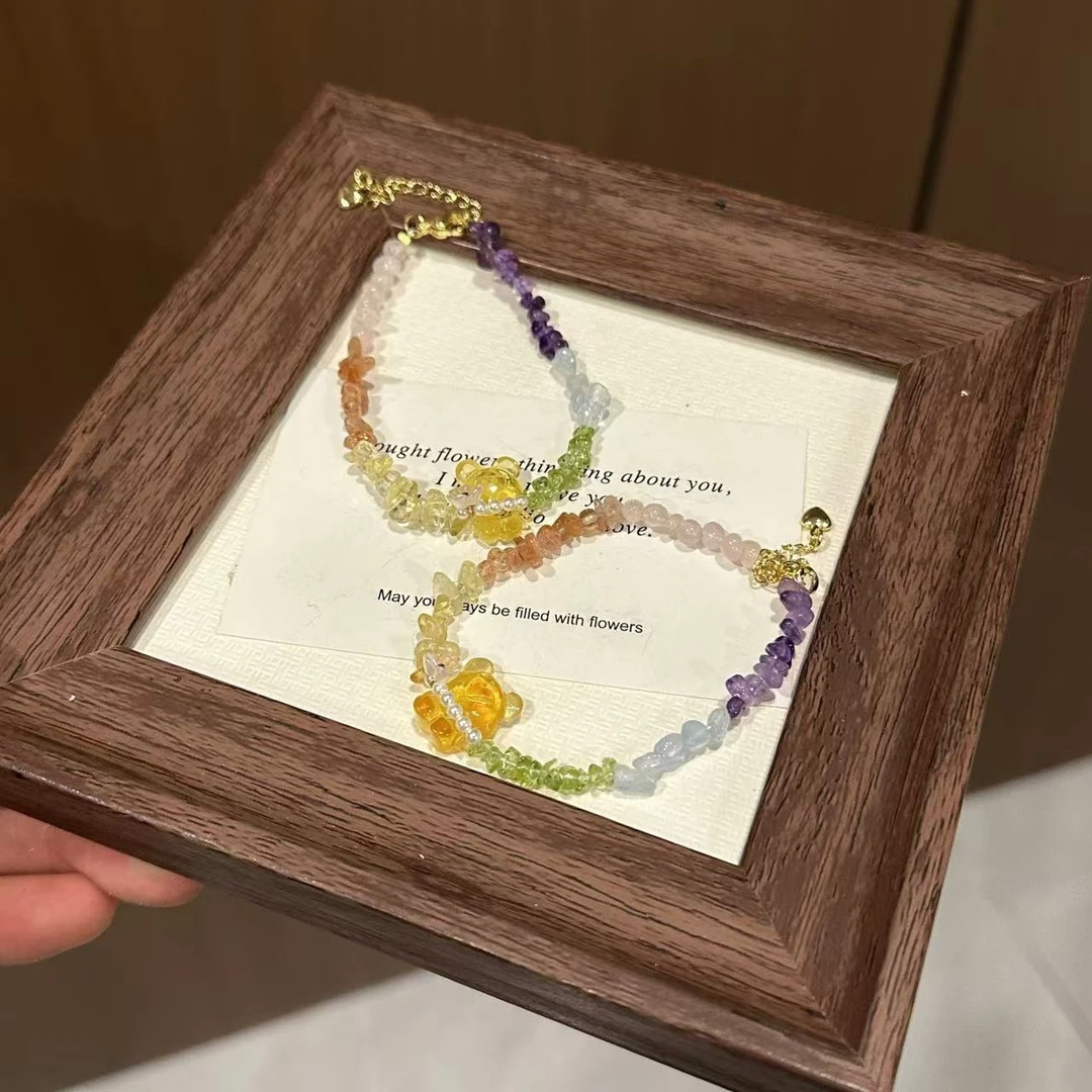 s670 蜜蜡小熊设计款手串 均有瑕 颜色微差 多样性发一