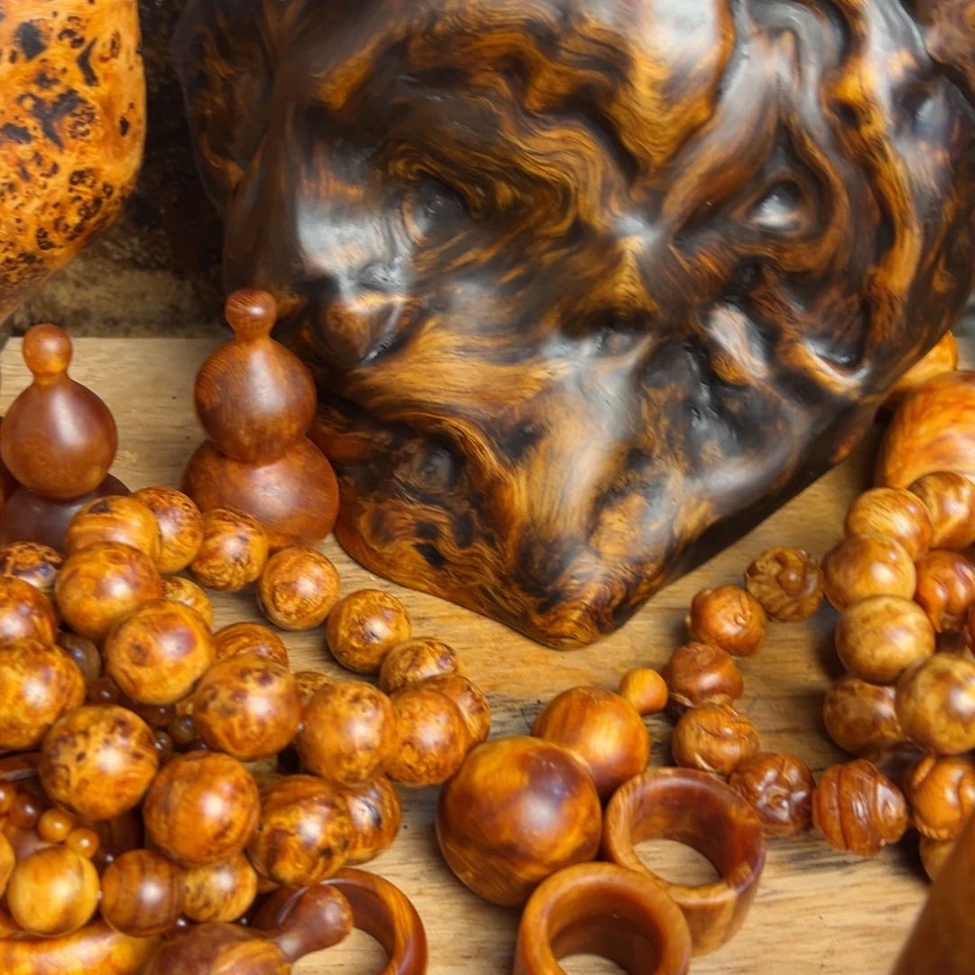 只***夕松木（琥珀木）无事牌