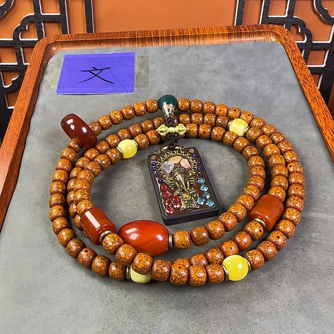 吊坠星月菩提脖挂