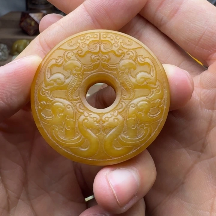 和田玉未镶嵌挂件