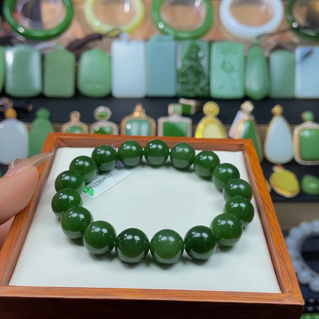 未镶嵌手串和田玉·碧玉手串