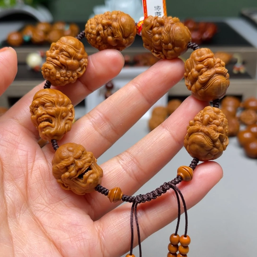吊坠橄榄核罗汉手串