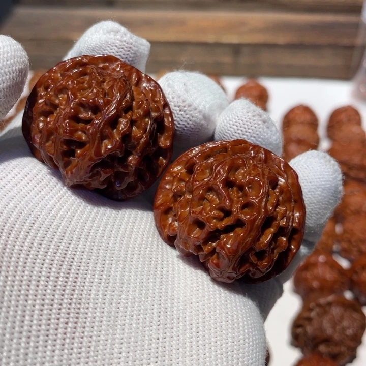 文玩核桃吊坠暖*~苹果园456.39.12