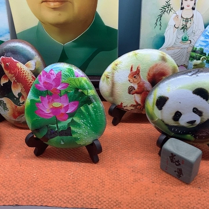 石材鹅卵石订制摆件