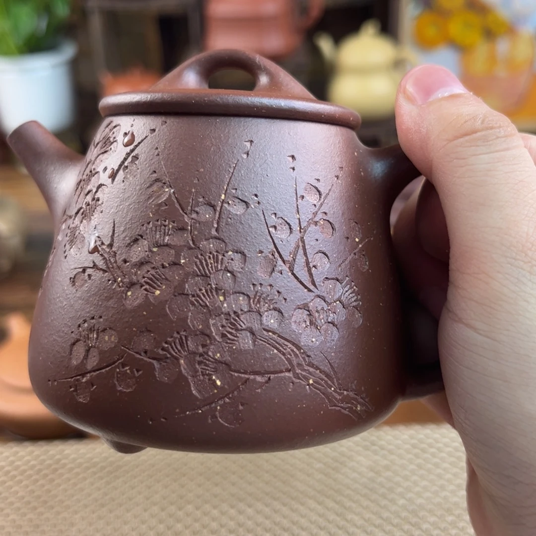 茶壶紫砂手工制作工艺精湛240cc