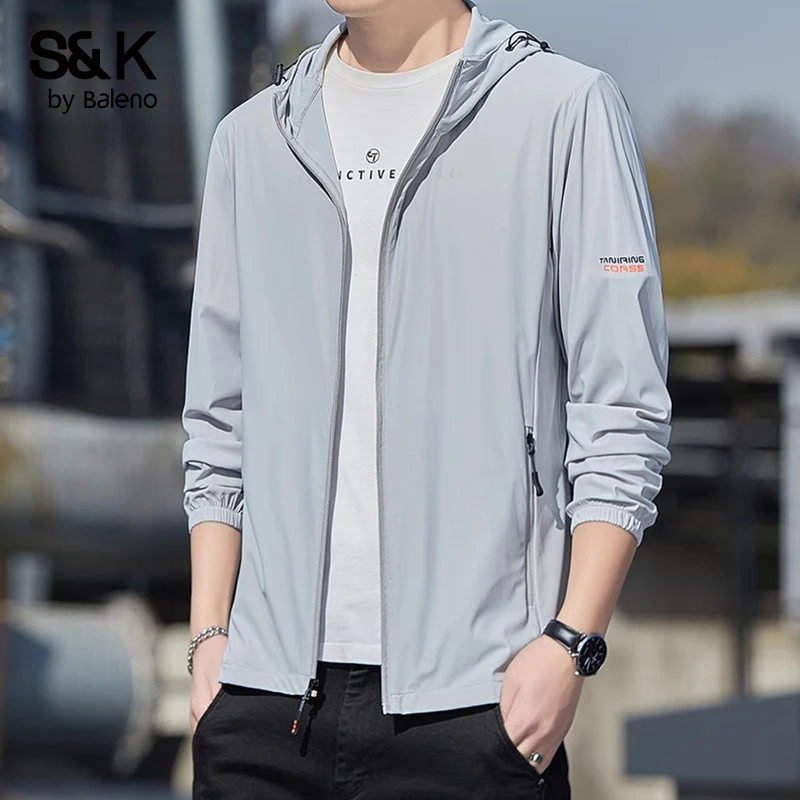 班尼路夏季冰丝防晒衣男款防紫外线透气薄款防晒服户外钓鱼外套男