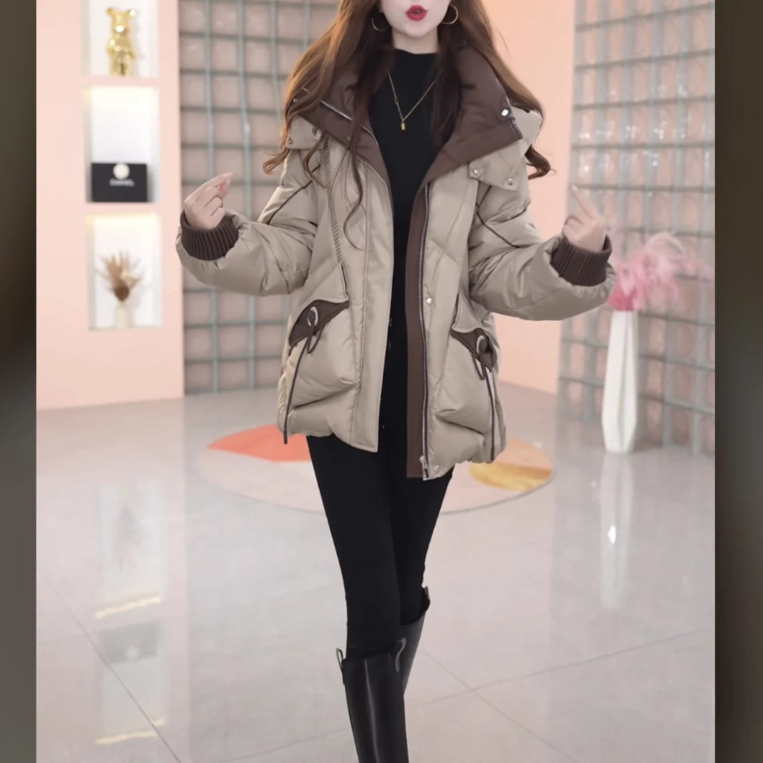 【羽绒服】2025冬季新款百搭新款时尚气质休闲洋气保暖外套羽绒服