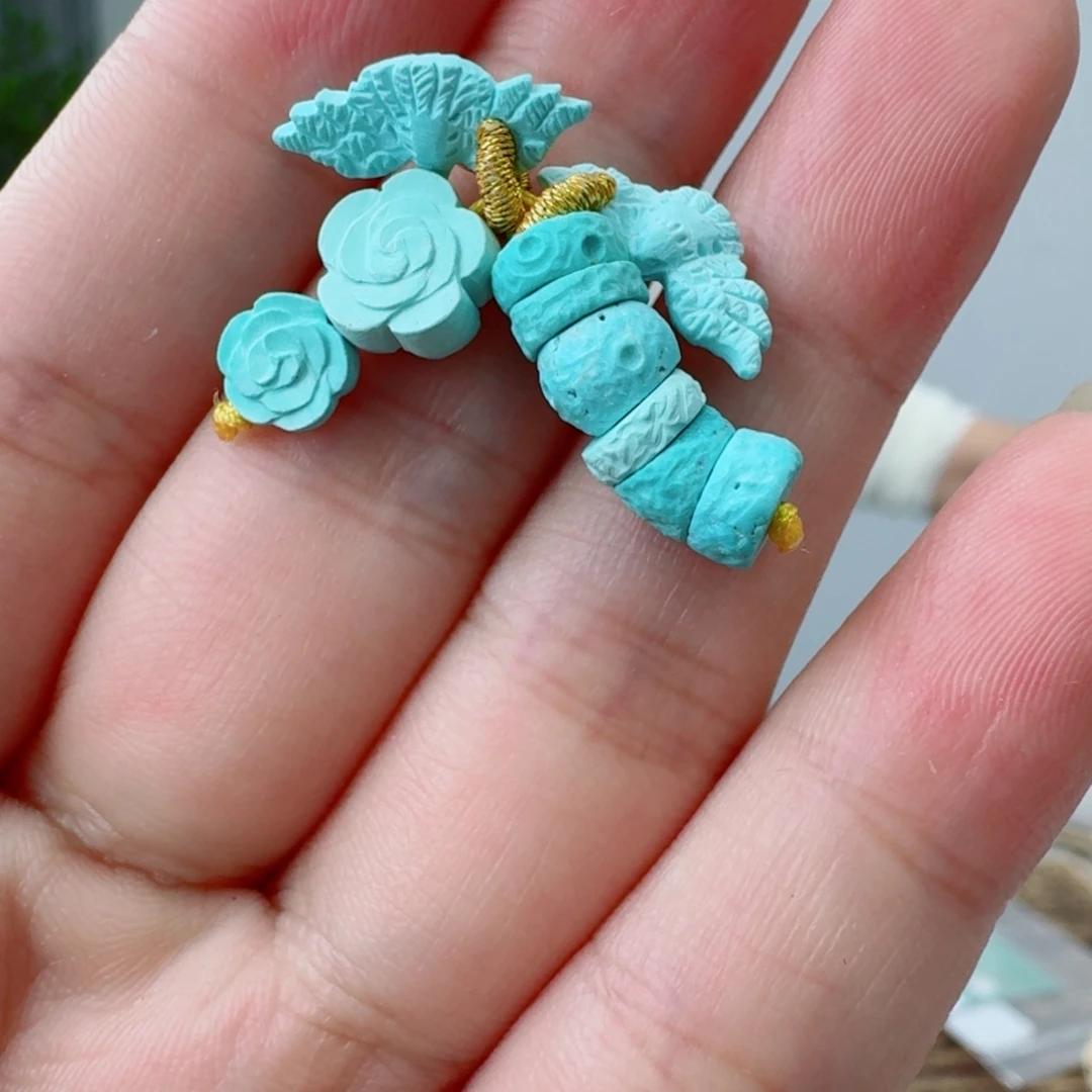 未镶嵌绿松石珠宝奇石