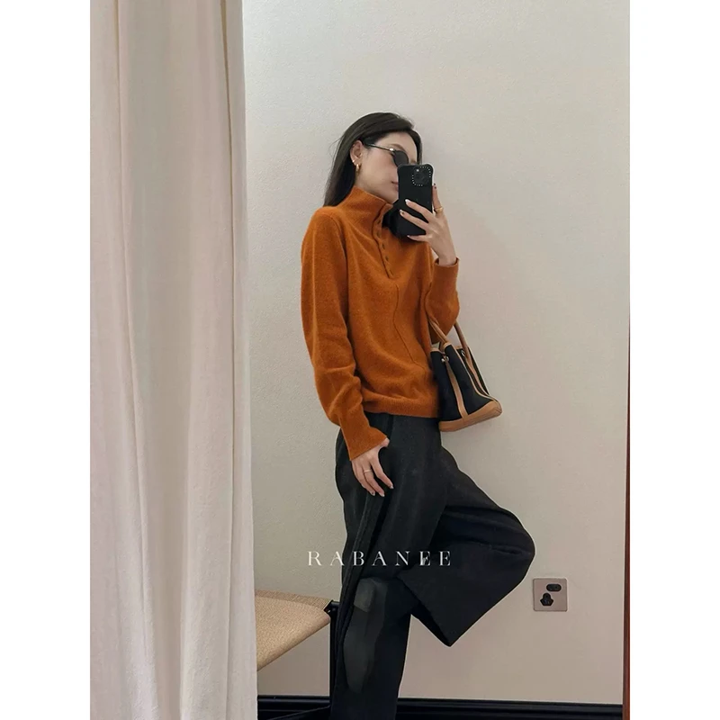 【樱草黄】3854加厚超柔软高品质中领半开上衣