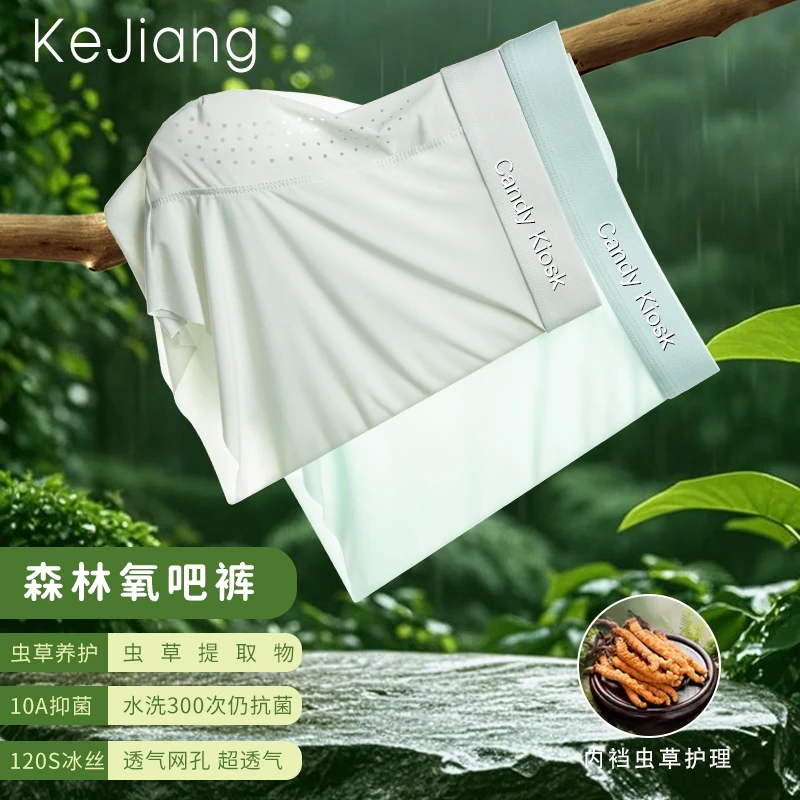 科将【虫草养护裤】夏季男士冰丝内裤薄款凉爽无痕抑菌透气