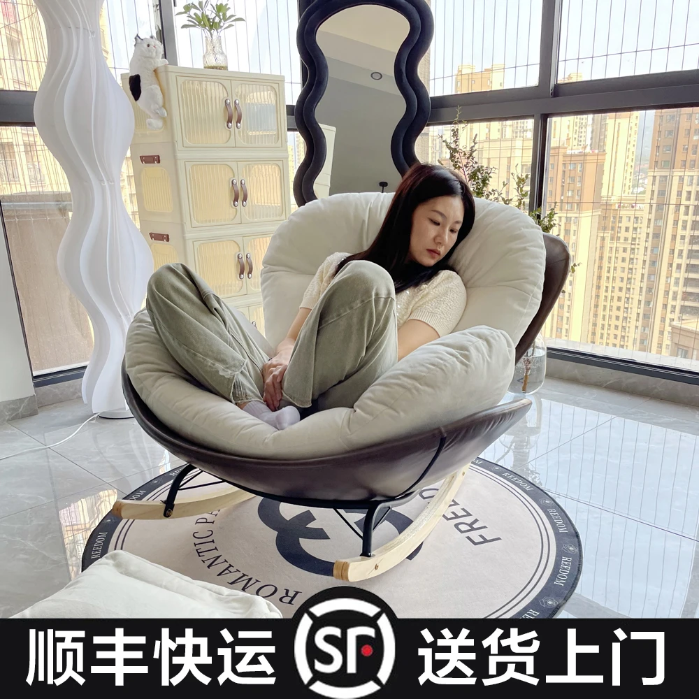 网红阳台摇摇椅躺椅成人家用休闲懒人沙发可睡觉单人摇椅