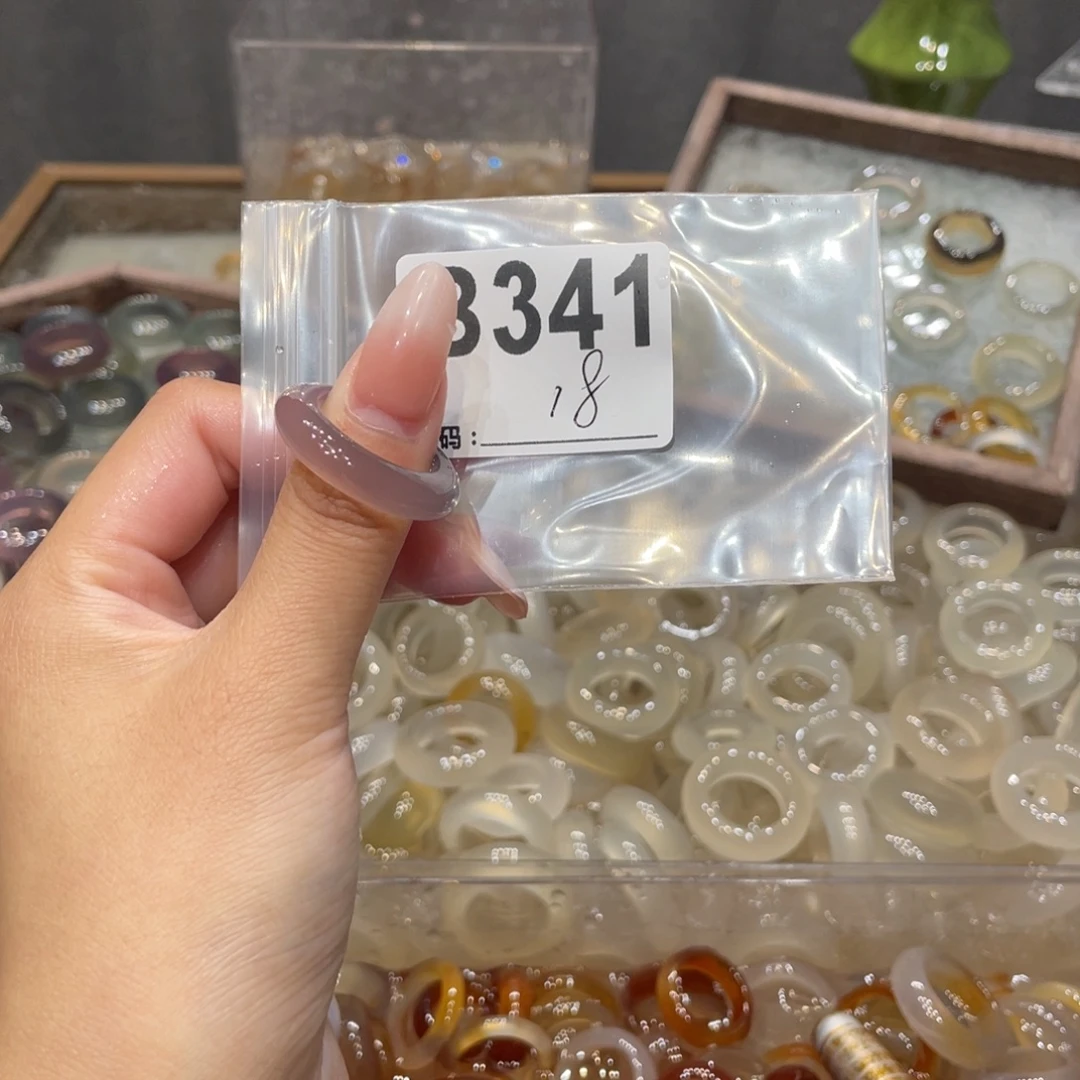 玛瑙/玉髓未镶嵌戒指341