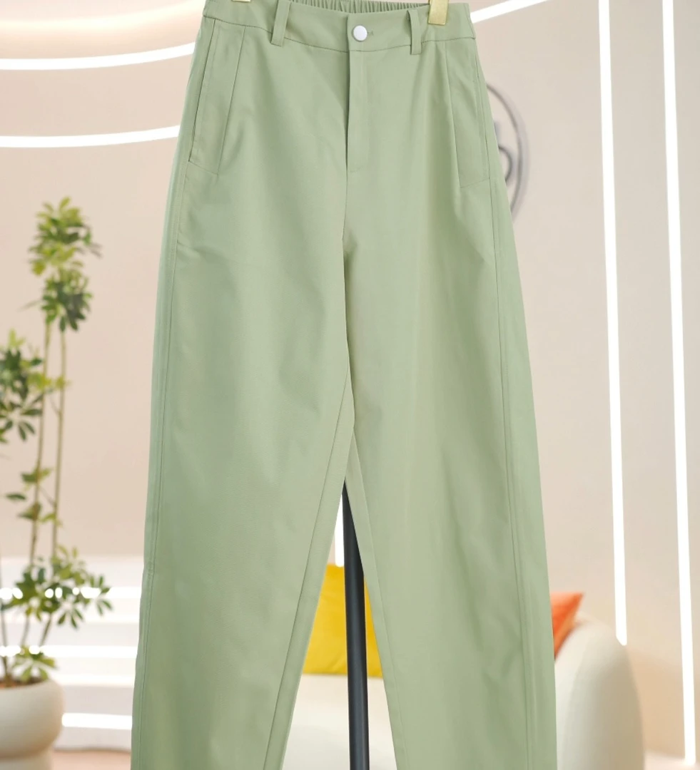 【超汰棉】夏季薄款高腰弹力休闲时尚百搭显瘦窄版九分镰刀女装2556