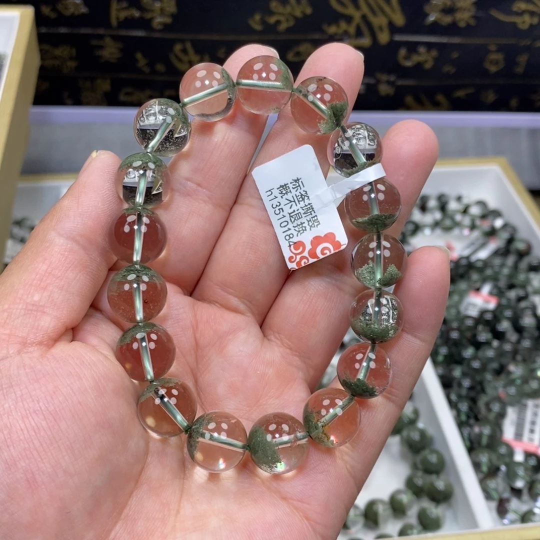 水晶绿幽灵手串未镶嵌王**?