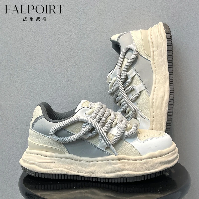 FALPOIRT国潮小众厚底溶解鞋女增高休闲运动板鞋秋季新款情侣潮鞋