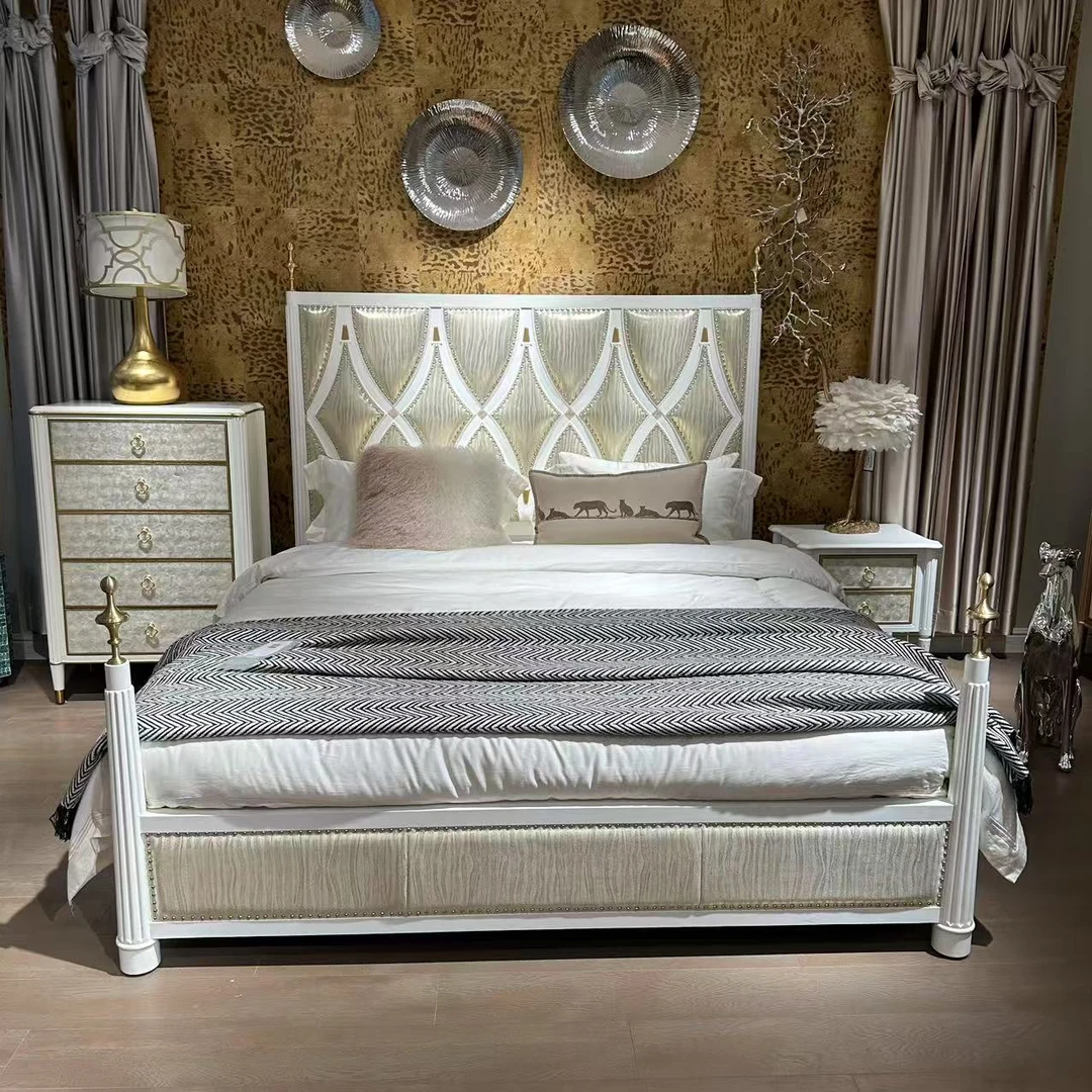 塞纳之光法式古典奢华卧室双人床轻奢复古简约创意大床家用