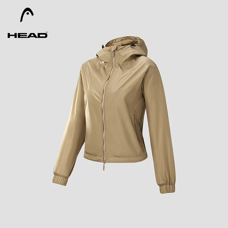HEAD海德连帽运动外套2025春季新款户外徒步登山透气女士休闲夹克