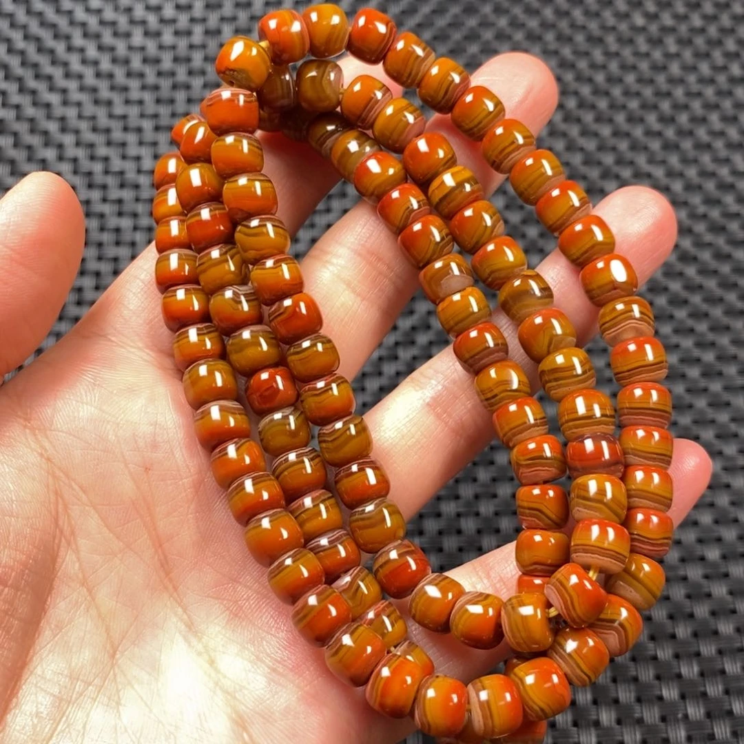 玛瑙/玉髓项链未镶嵌战国红项链