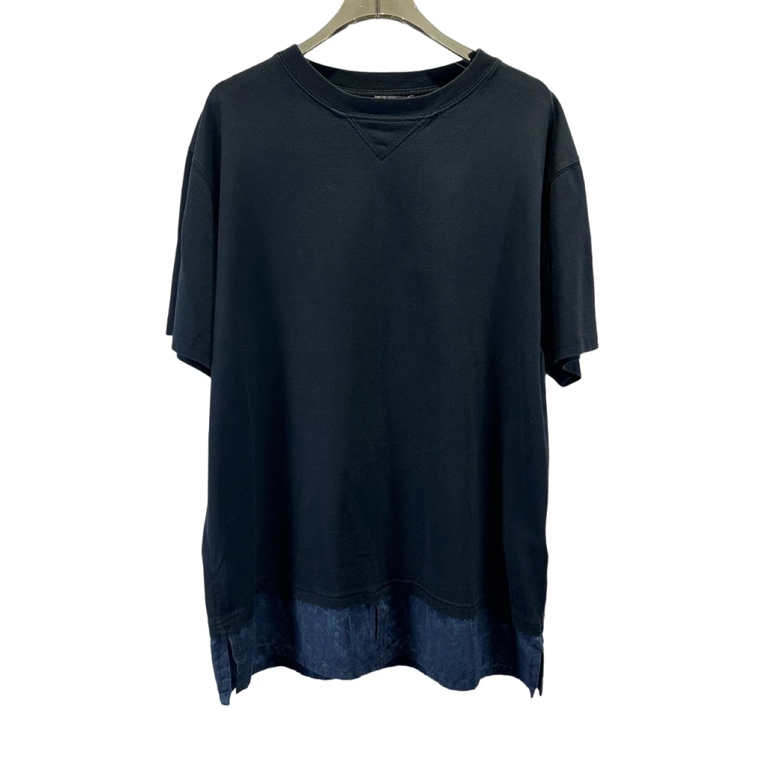 未使用 DIOR/迪奥 Dior下摆满印丝绸短袖/L码/准新