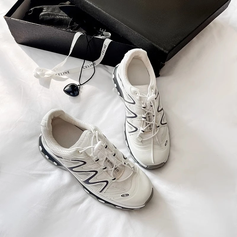 2025夏季新款包头休闲半拖鞋女时尚百搭绸缎厚底半拖板鞋小白鞋女