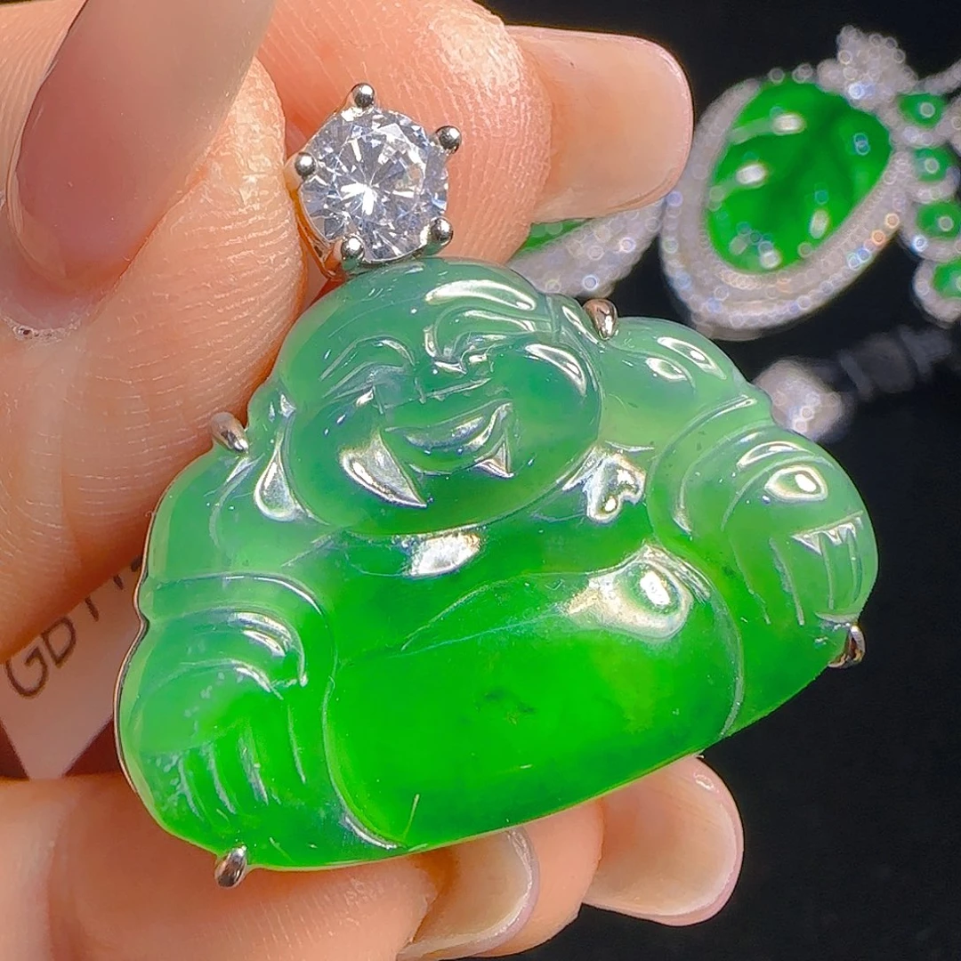 翡翠吊坠(赠链)银S925镶嵌