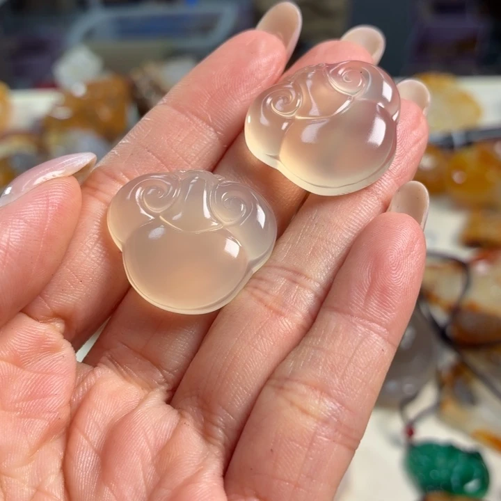 玛瑙/玉髓未镶嵌吊坠(不含链)
