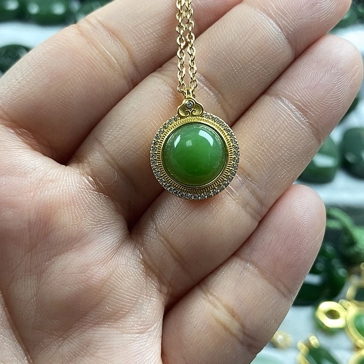 和田玉（碧玉）未镶嵌项链