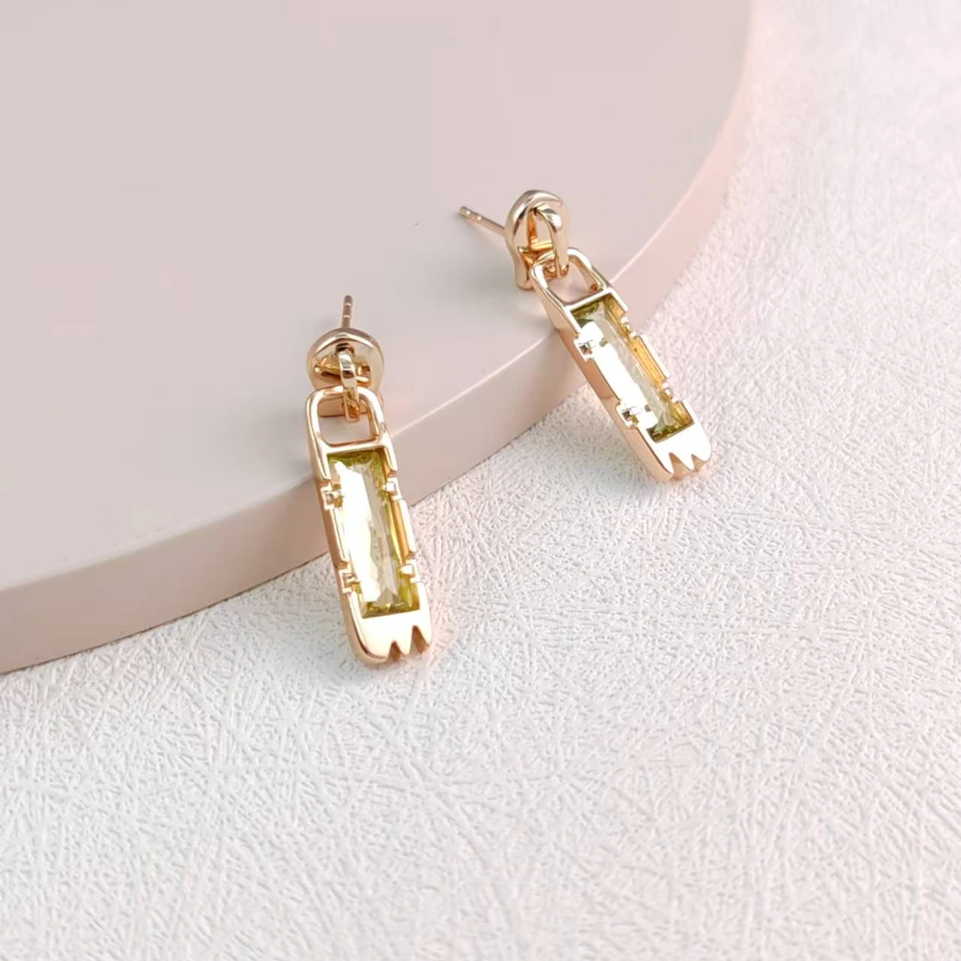 XUPING/旭平首饰 合金合成锆石耳饰 欧若风【潘生福利】X000459105