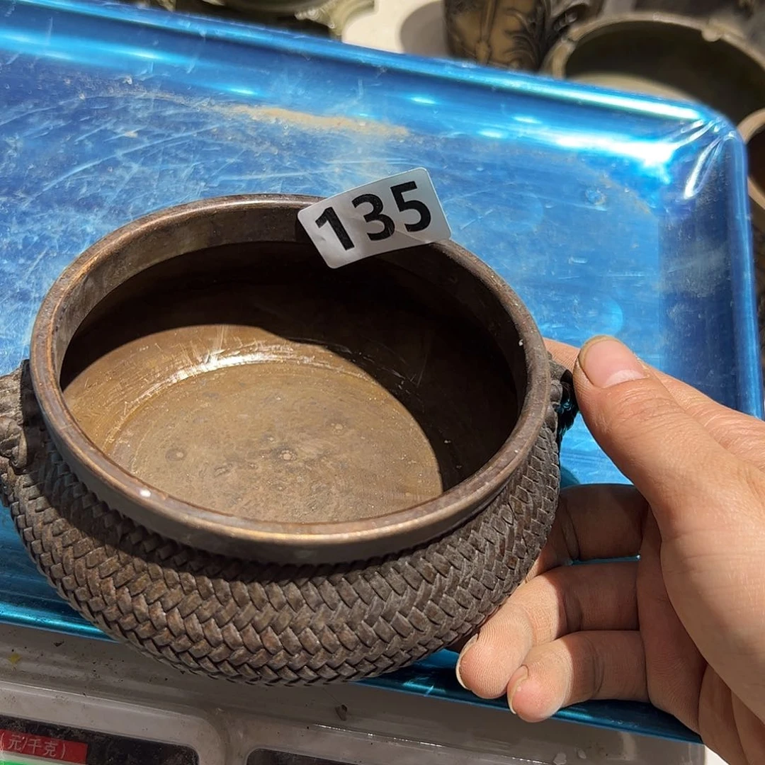 收**友微瑕疵黄铜摆件工艺品
