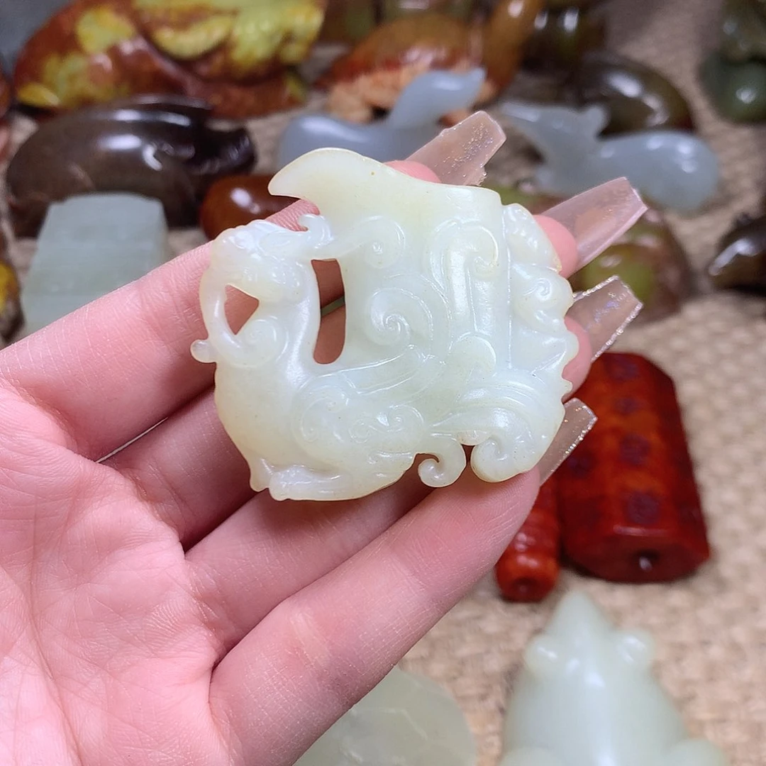 白玉菩提吊坠挂件