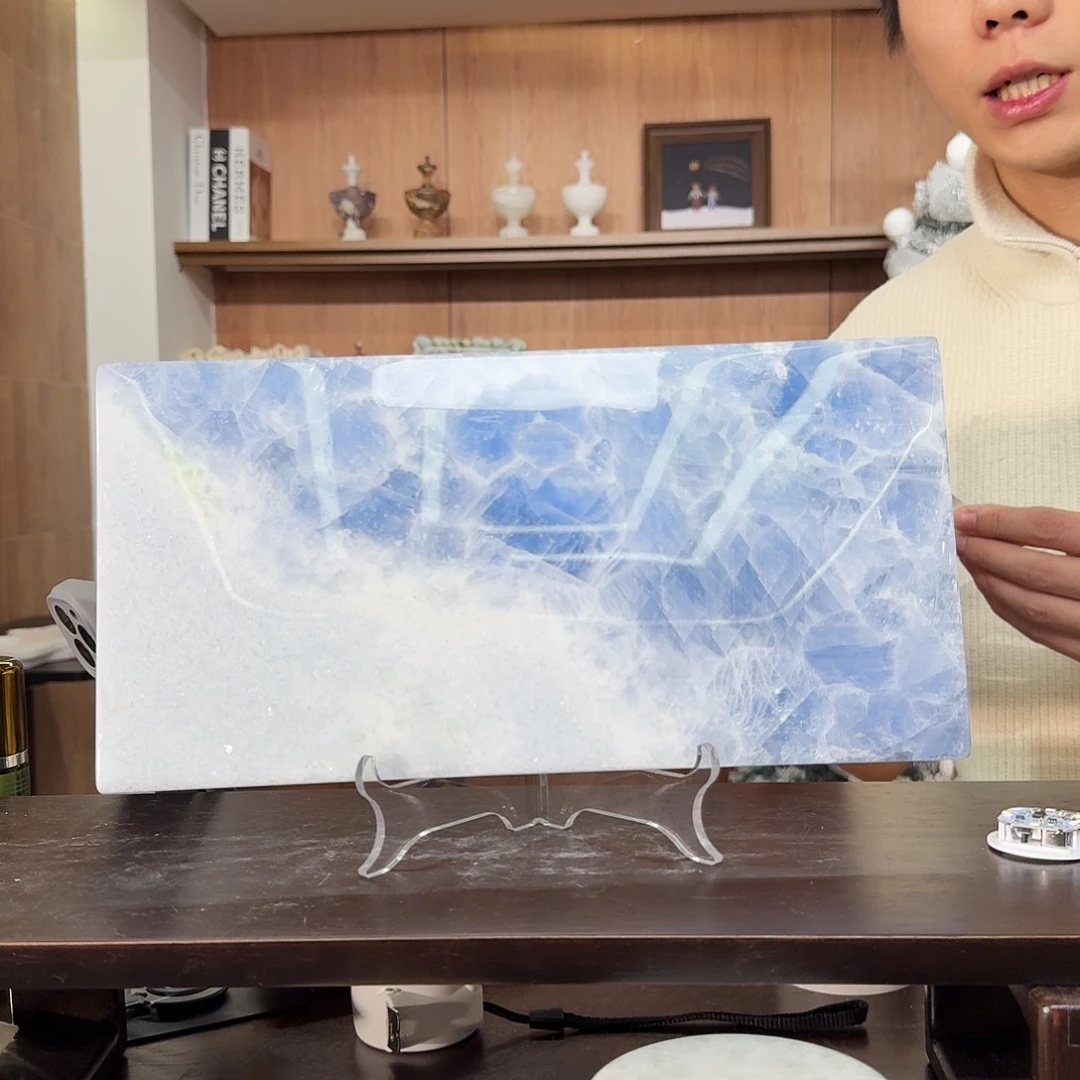 纯天然大理石843蓝水晶大板（延迟发货）