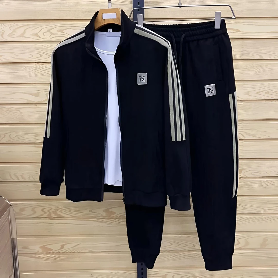 PinkAvril男士运动服套装休闲穿搭衣服潮牌2025春秋新款工装外套