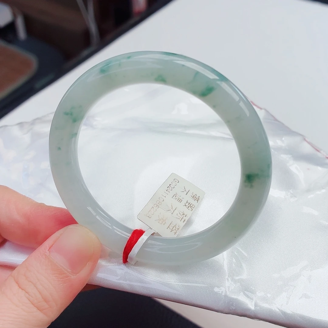 翡翠未镶嵌手镯16号-52圈口