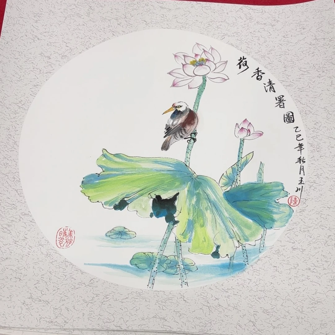 国画花鸟的翅膀和翅膀是