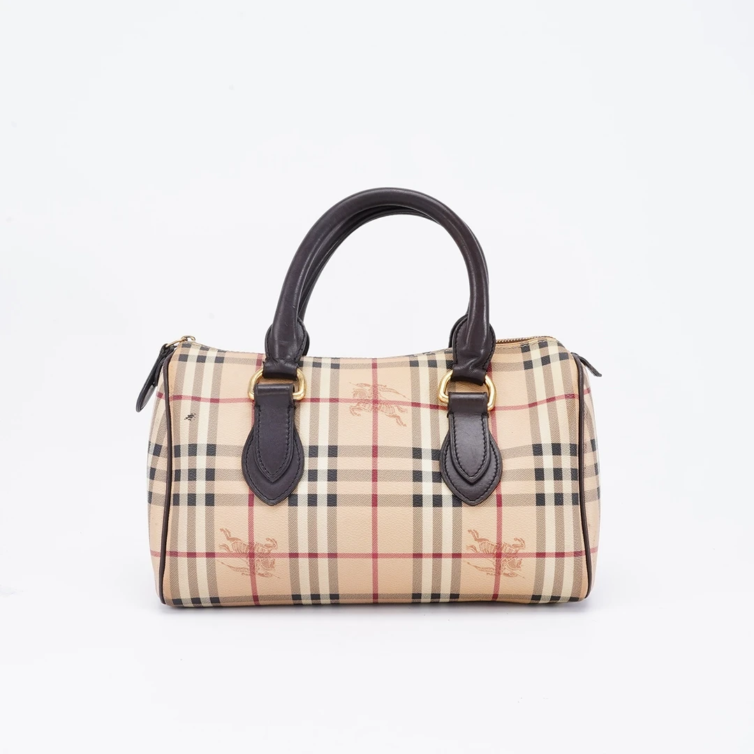 99新 BURBERRY/博柏利 波士顿中号手提款【静文】BG22000948