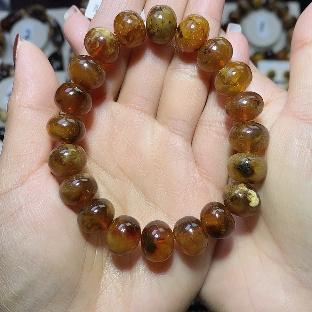 琥珀未镶嵌裸石橘蜜满蜜12